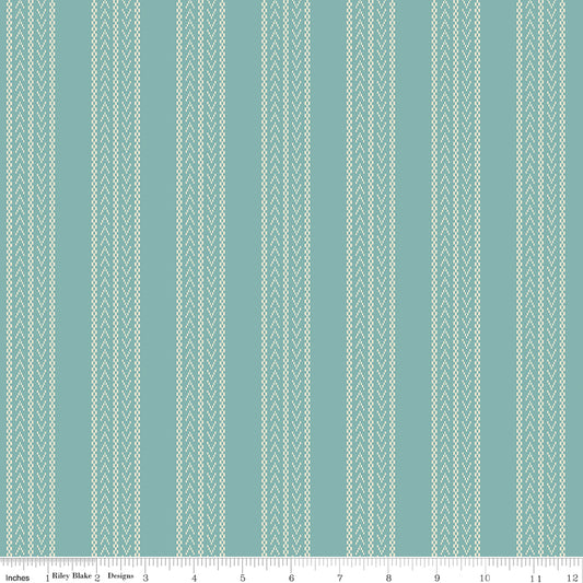 PRE-ORDER | Ocean Stripe WN18961 Woven | Riley & Blake Designs