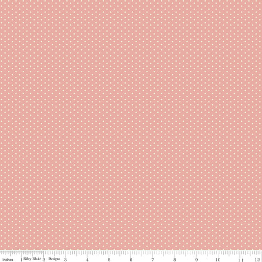 Coral WN18962 woven fabric shown with an inch ruler for scale