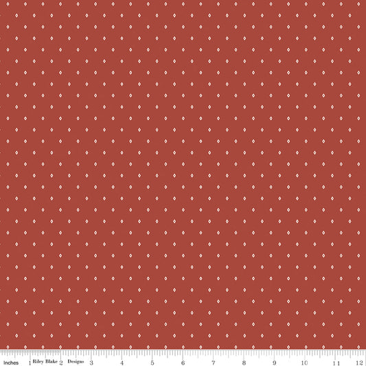 Adobe WN18963 fabric shown with an inch ruler for scale