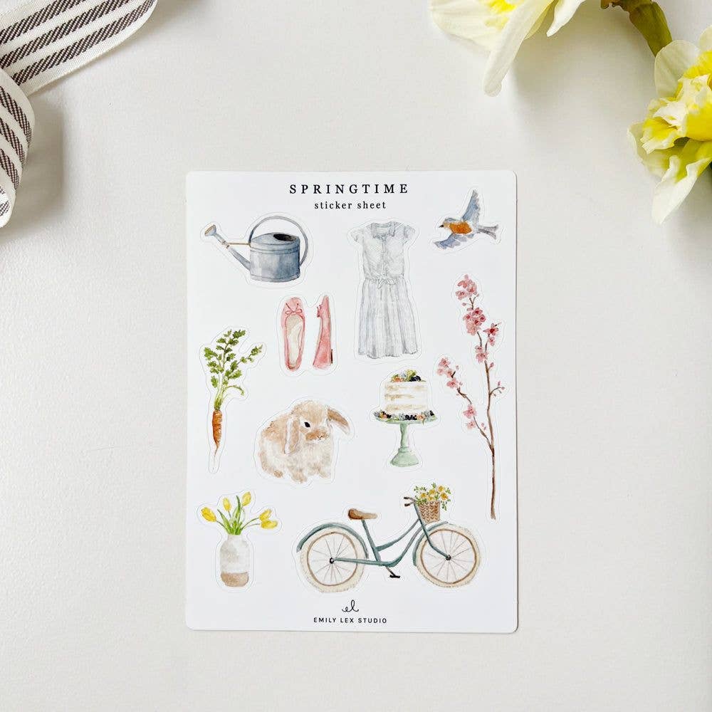 emily lex studio - Springtime sticker sheets