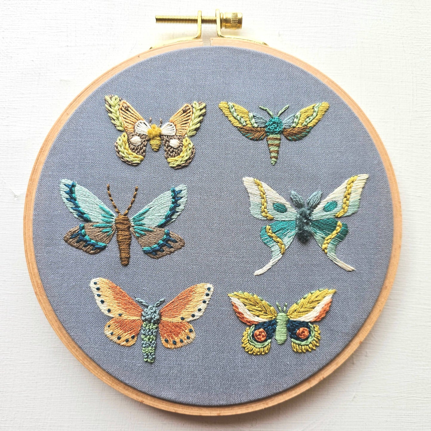 Jessica Long Embroidery - Moth Sampler Embroidery Kit