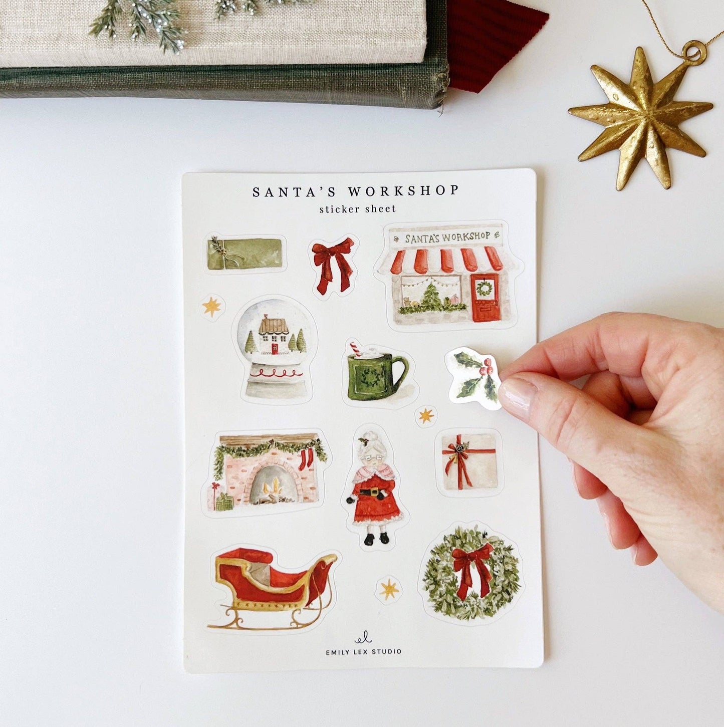 emily lex studio - Santa's workshop sticker sheets