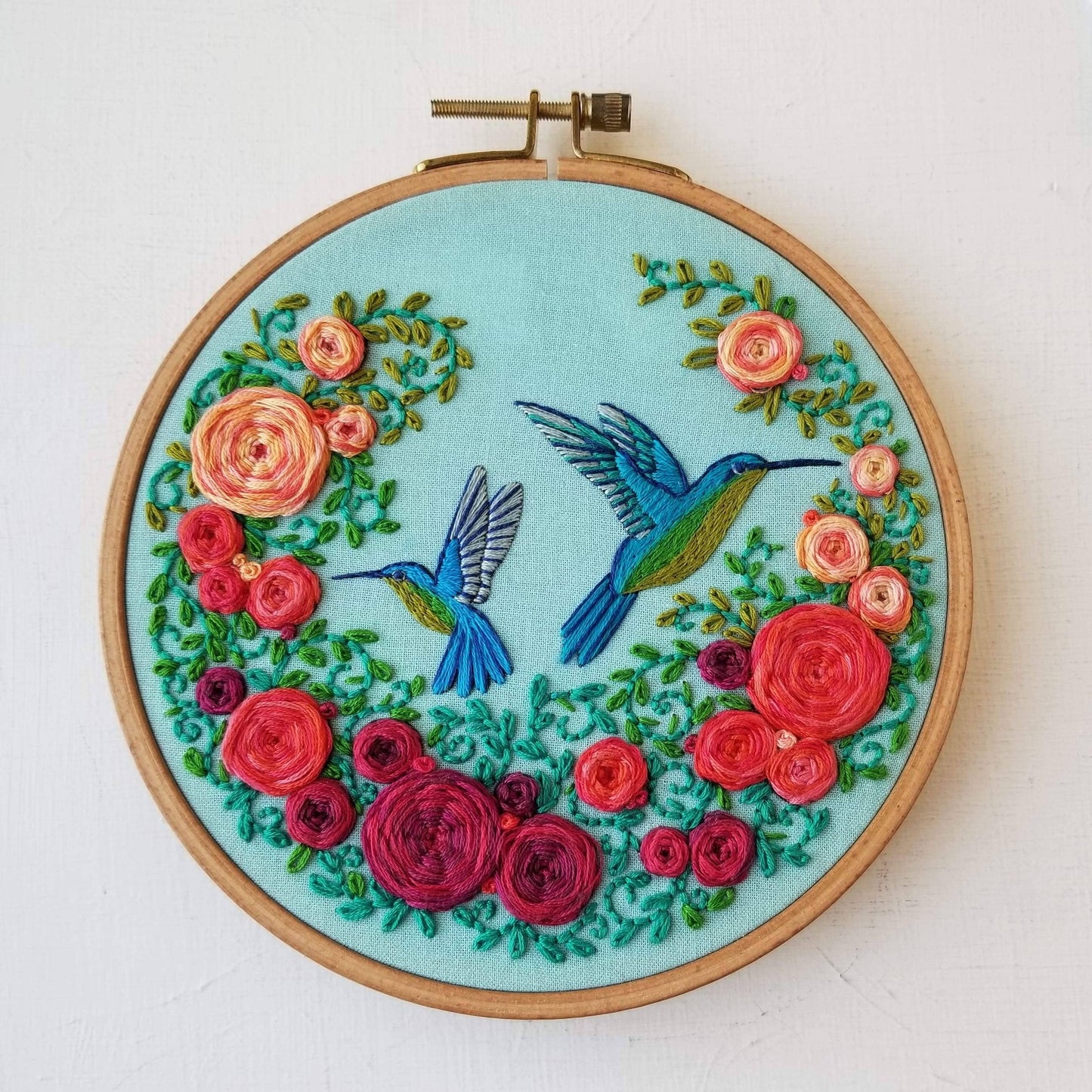 Jessica Long Embroidery - Summer Hummingbird Embroidery Kit