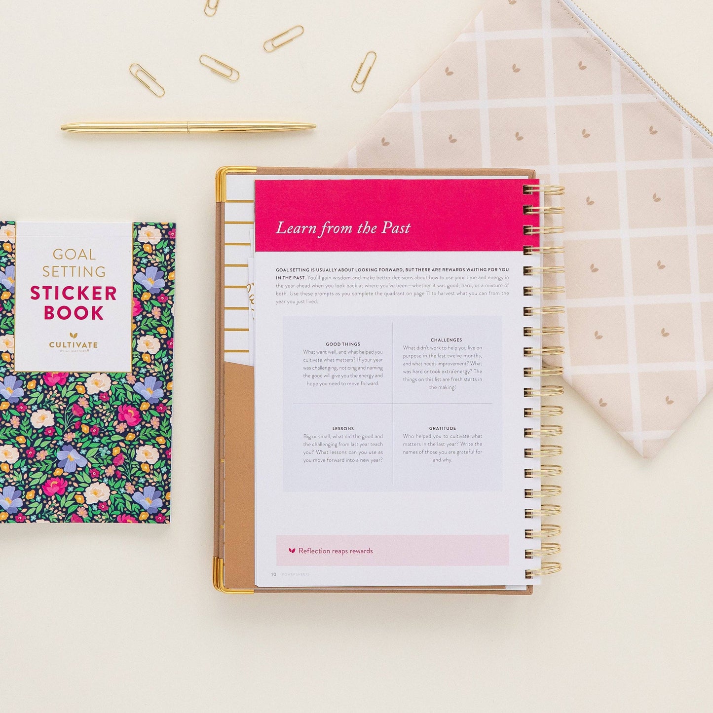 Cultivate What Matters - 2026 One-Year PowerSheets® Goal Planner | Acorn
