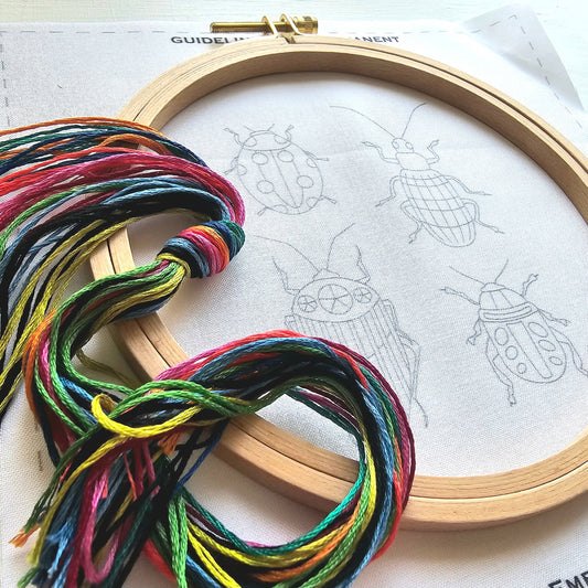 Jessica Long Embroidery - Beetle Collection Embroidery Kit