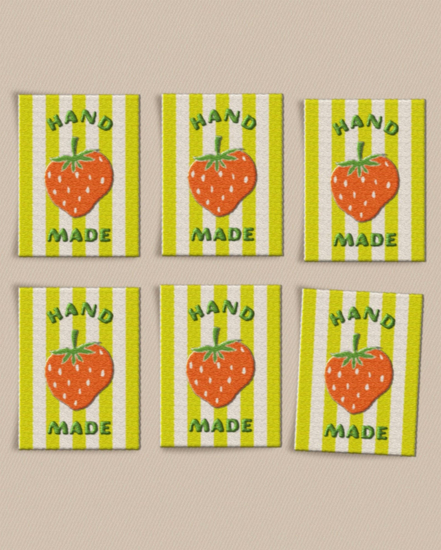 Matchy Matchy Sewing Club - Strawberry Large Garment Labels