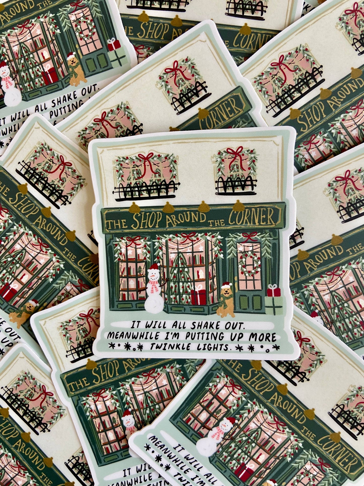 Makerie Day - Christmas Shop Around the Corner Sticker