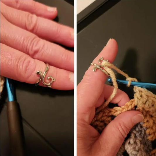 Ashlen - KITTEN CRAFT CROCHET RING (ADJUSTABLE)