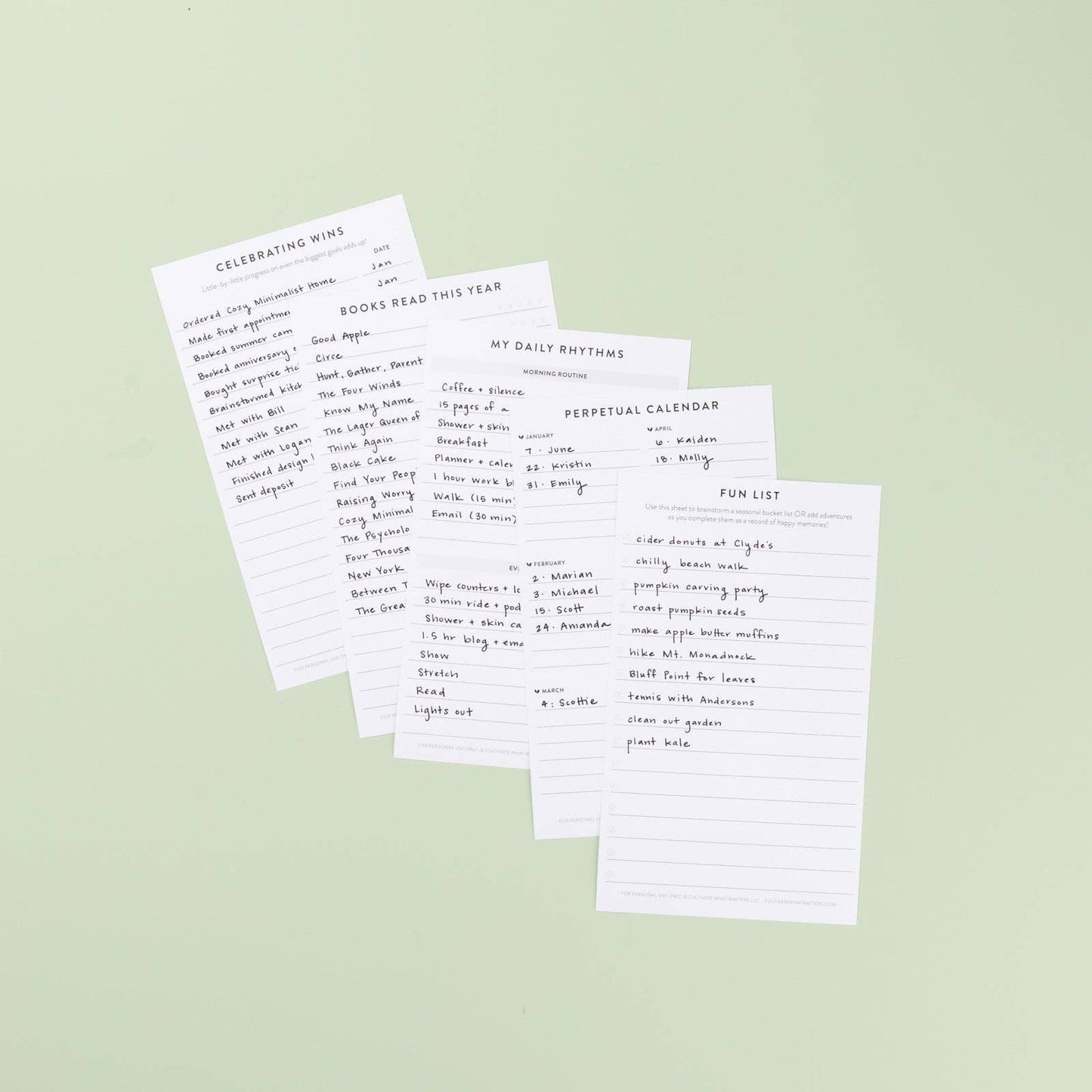 Cultivate What Matters - Wildcard Page Pack
