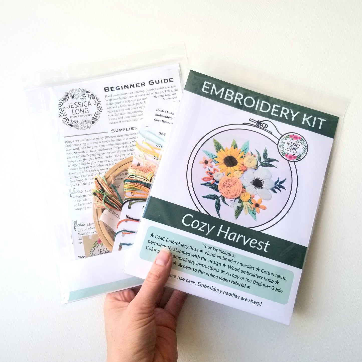 Jessica Long Embroidery - Cozy Harvest Beginner Embroidery Kit