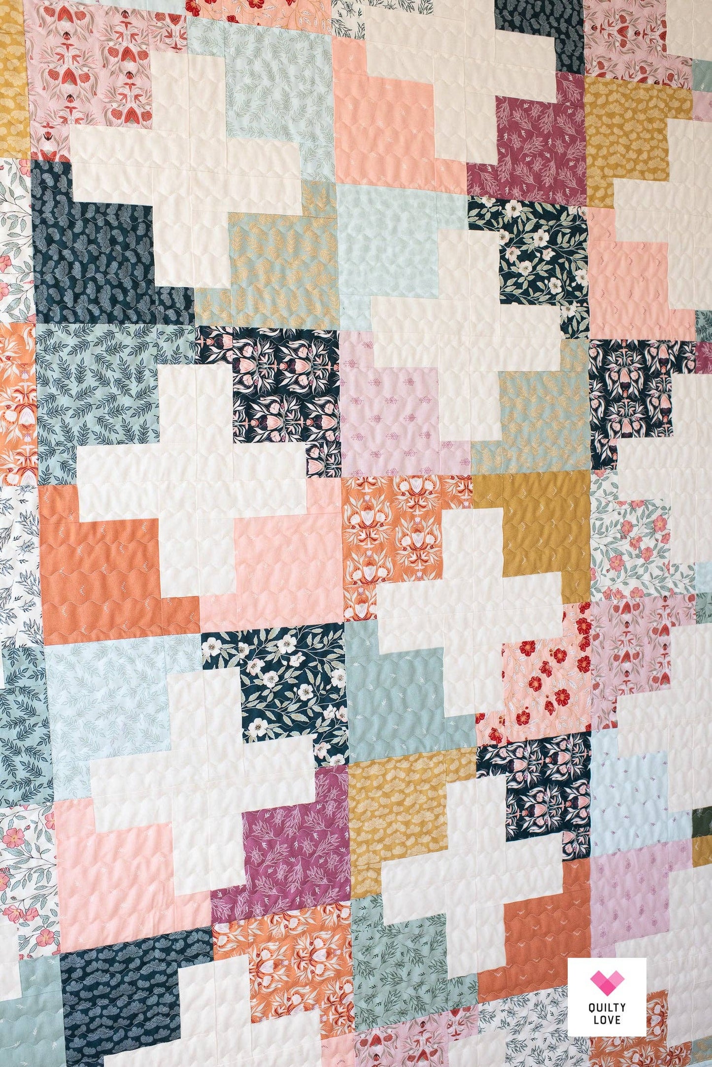 Quilty Love - Plus Pop Printed booklet Quilt Pattern