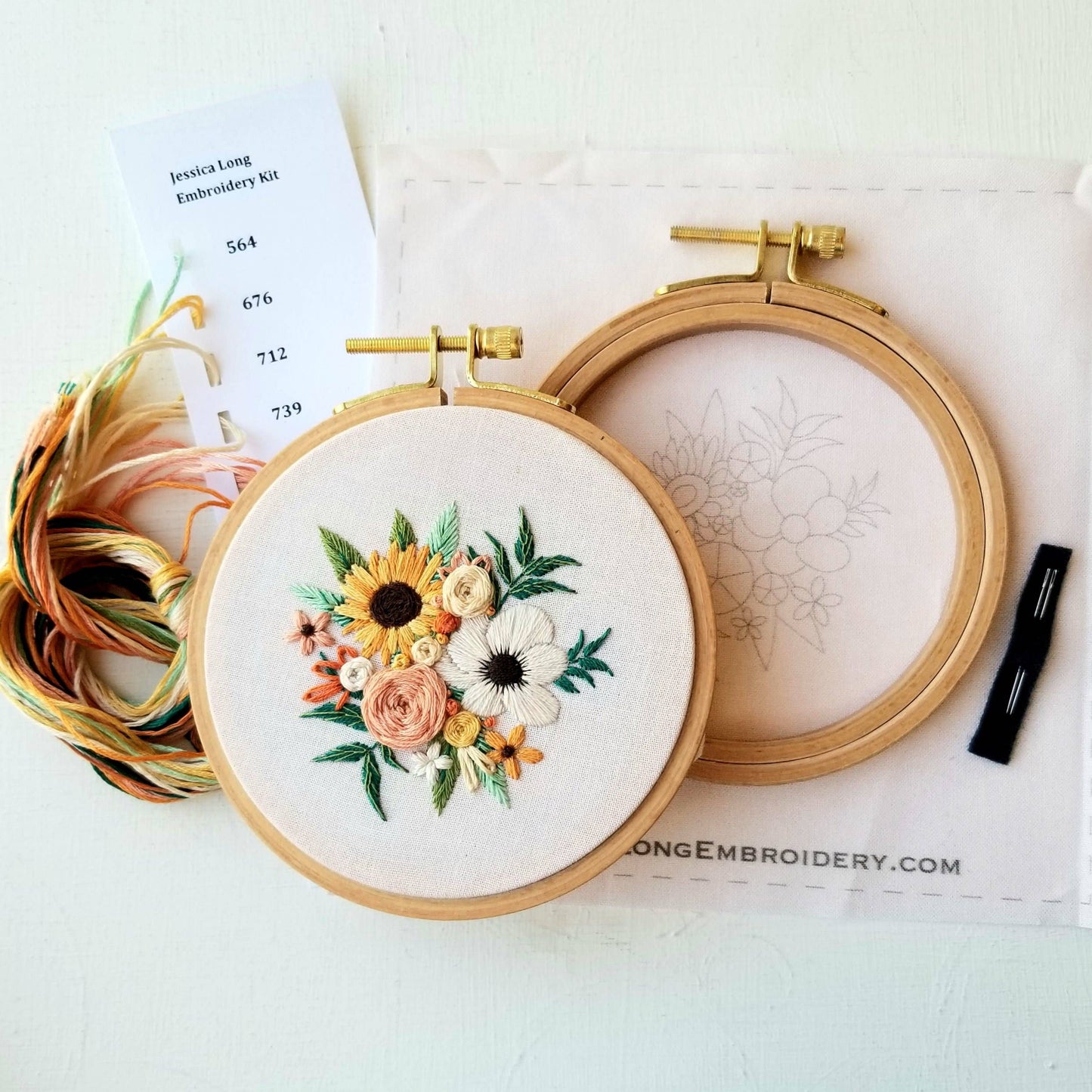 Jessica Long Embroidery - Cozy Harvest Beginner Embroidery Kit