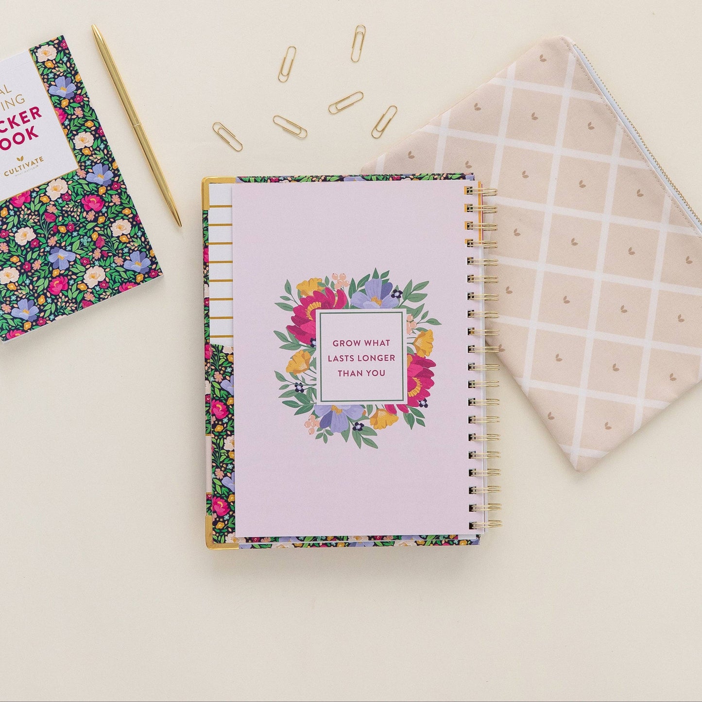 Cultivate What Matters - 2026 One-Year PowerSheets® Goal Planner | Leaf