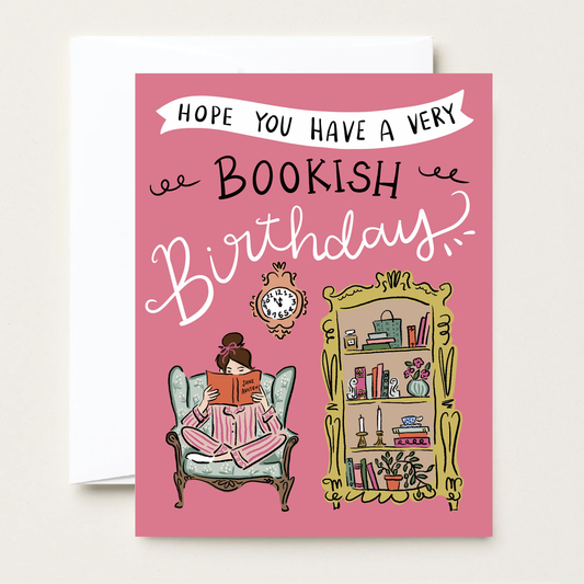 Makerie Day - Bookish Birthday Greeting Card