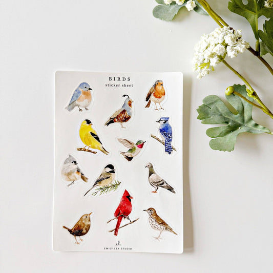 emily lex studio - Birds sticker sheets