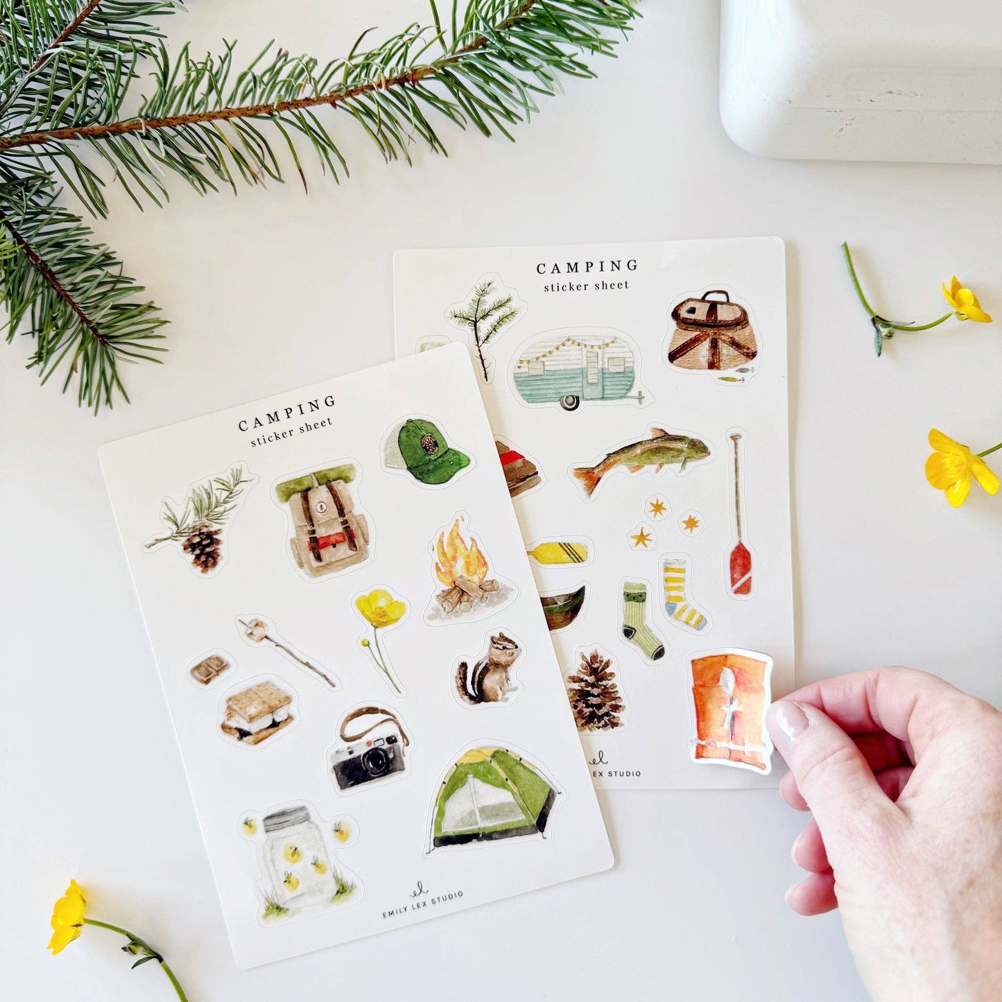 emily lex studio - Camping sticker sheets