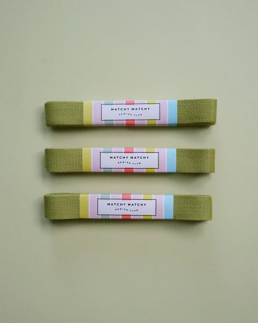 Matchy Matchy Sewing Club - Lime Webbing