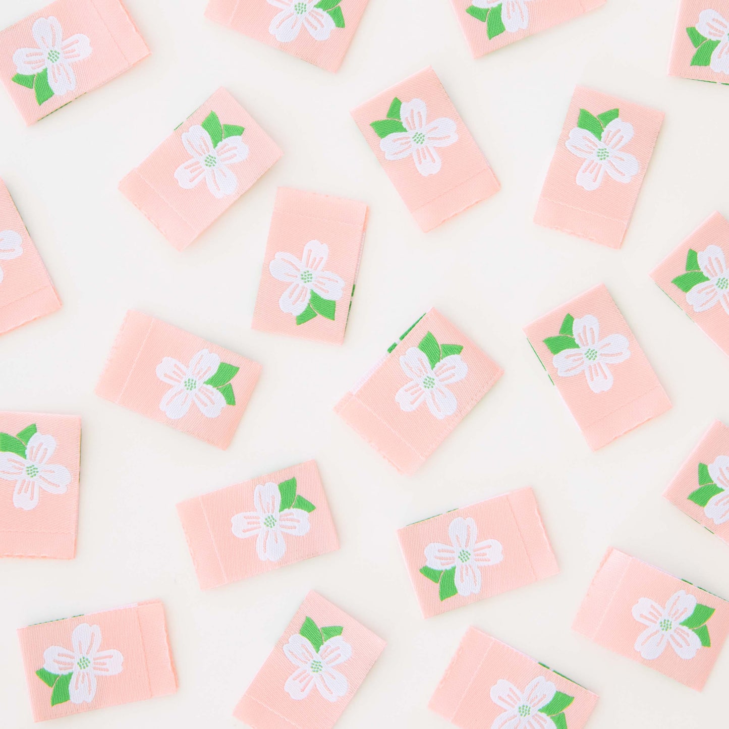 Dogwood Blossom | Sarah HEARTS | Woven Sewing Clothing and Quilt Labels