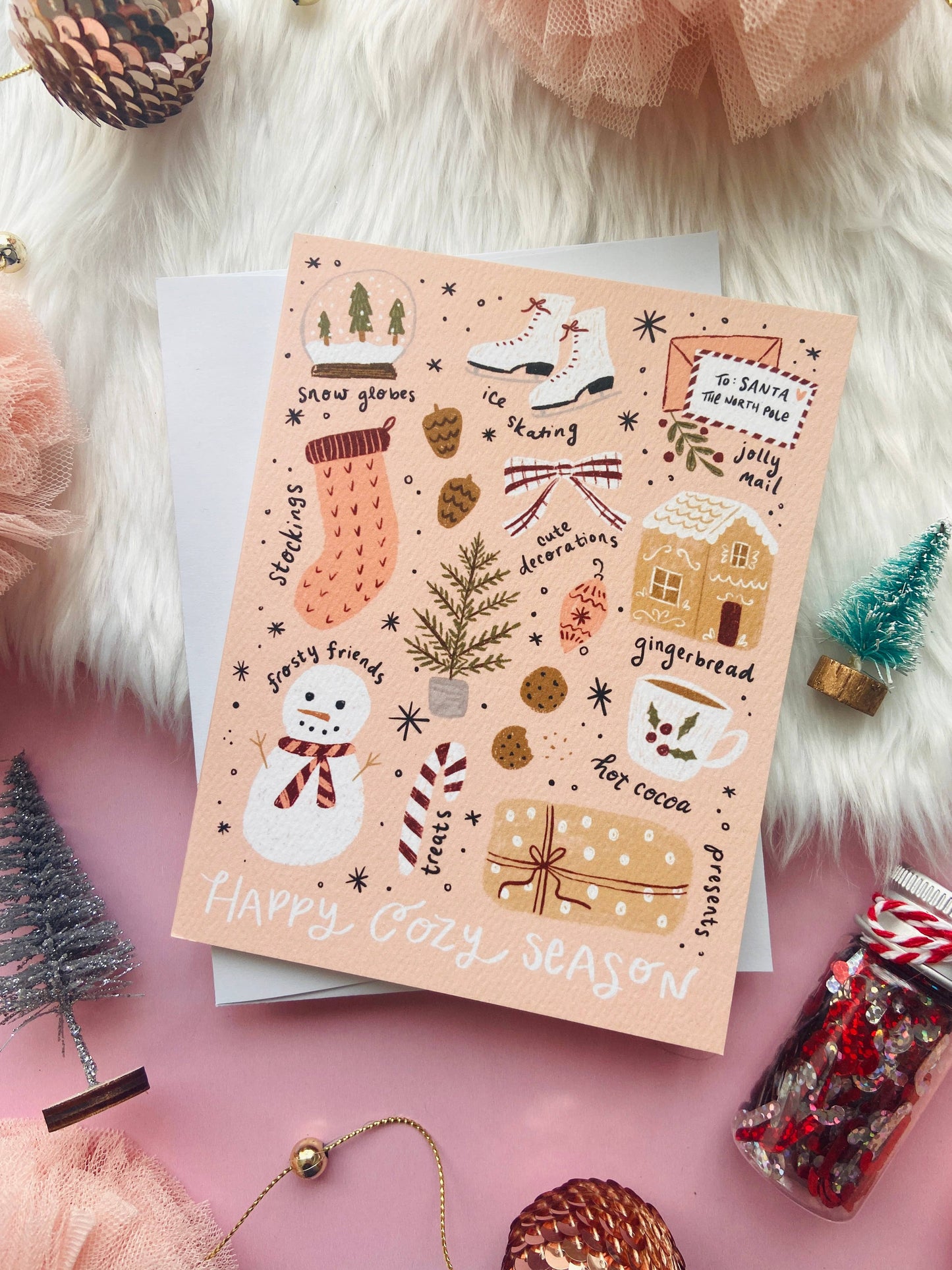 Makerie Day - Christmas Happy Cozy Season - Greeting Card