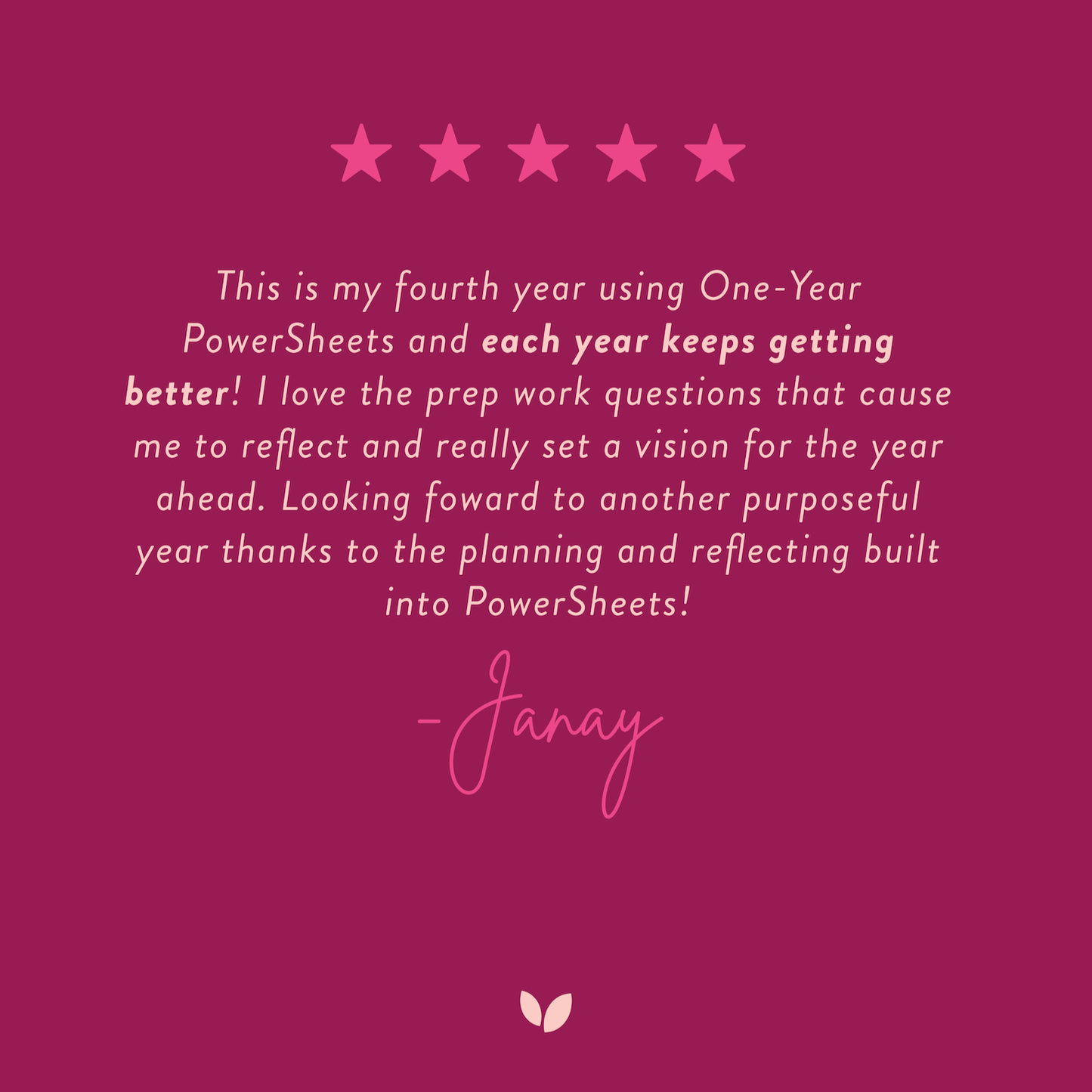 Cultivate What Matters - 2026 One-Year PowerSheets® Goal Planner | Berry