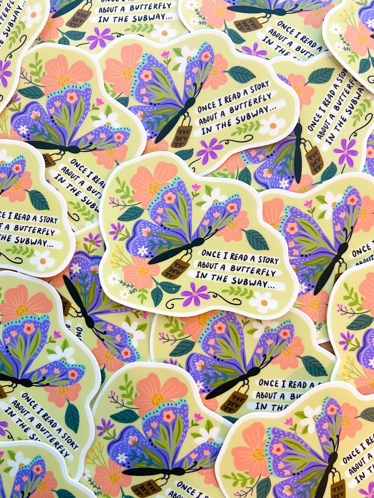 Makerie Day - You've Got Mail Butterfly Sticker