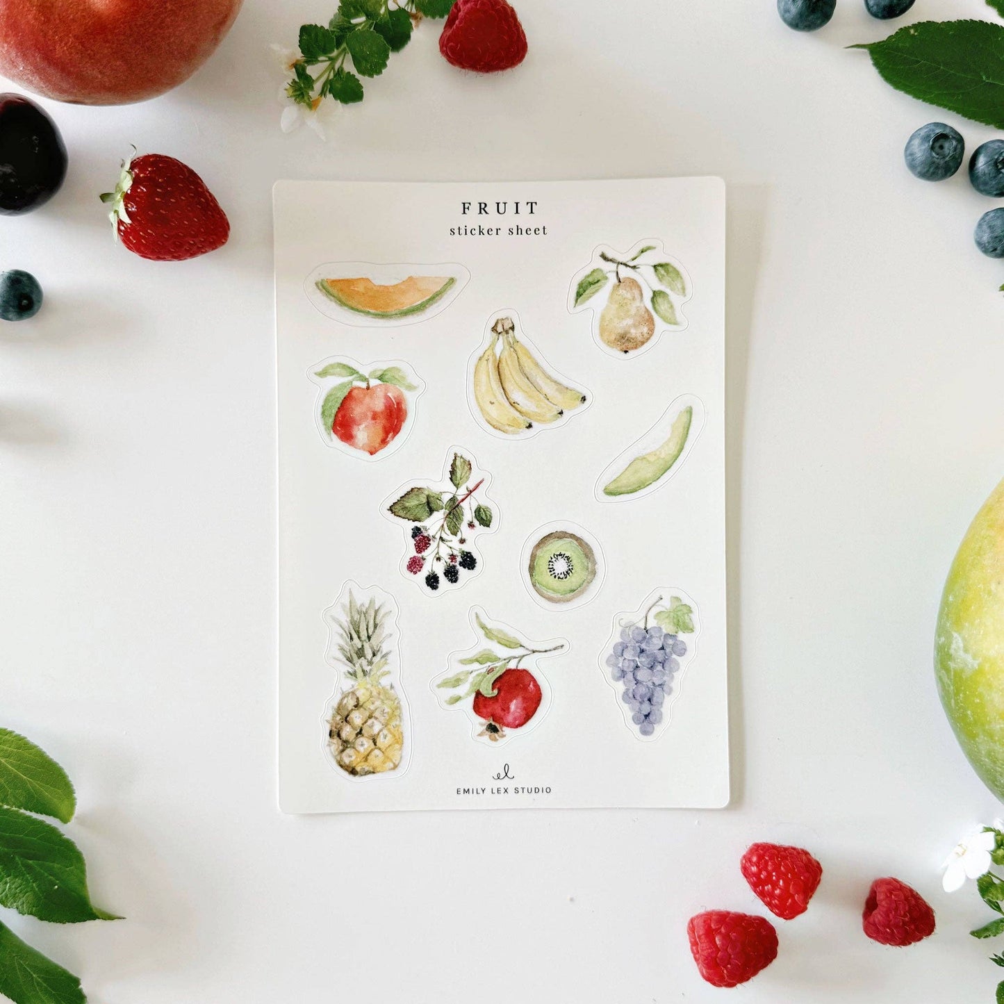 emily lex studio - Fruit sticker sheets