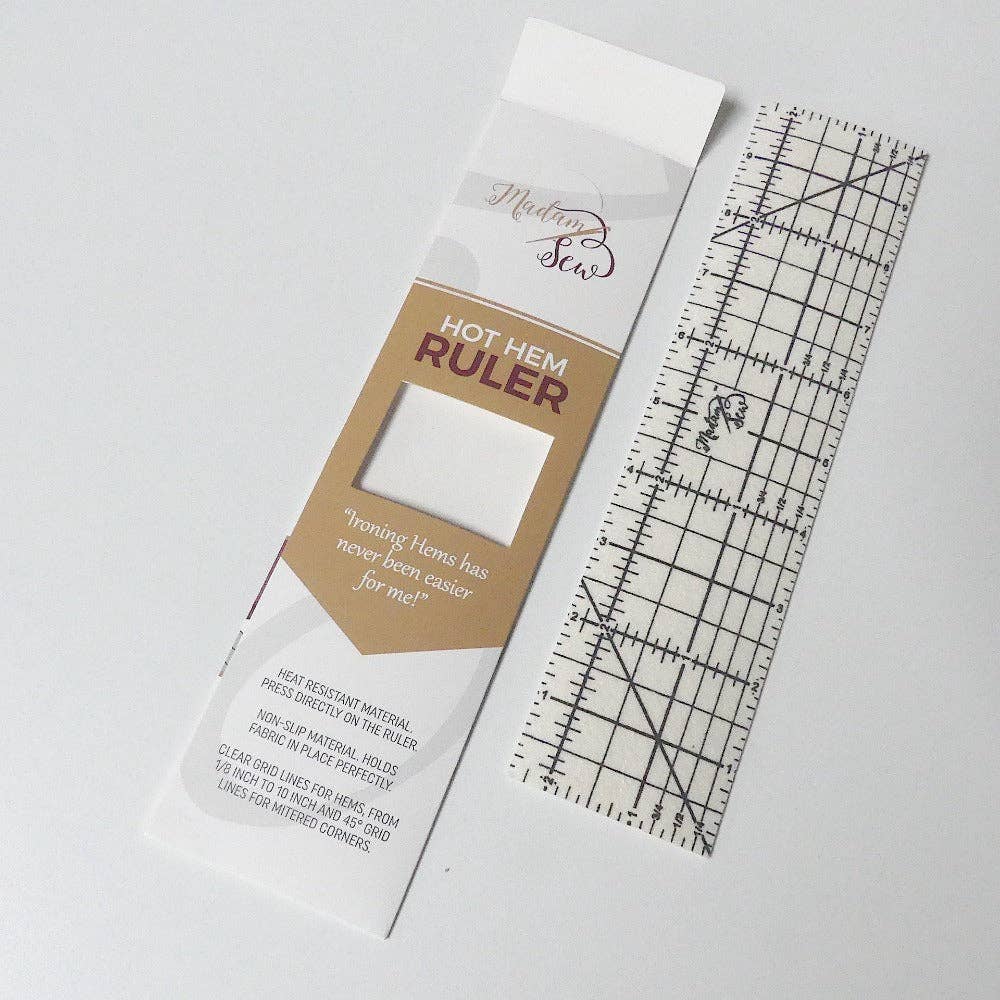 Madam Sew - Hot Hem Ruler - More than just an ironing tool !