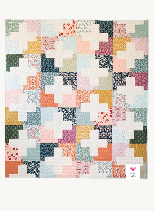 Quilty Love - Plus Pop Printed booklet Quilt Pattern