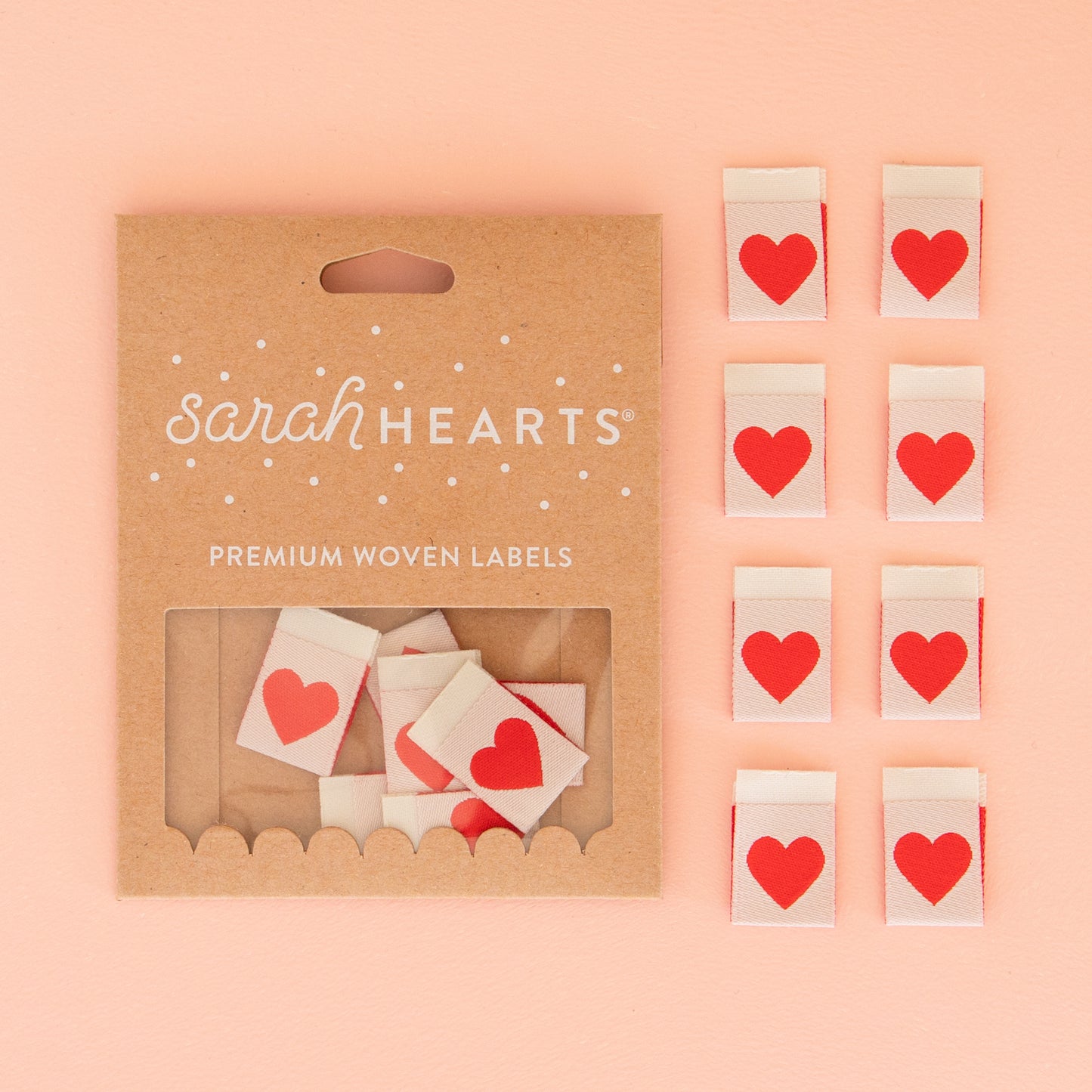 Red Heart | Sarah HEARTS labels