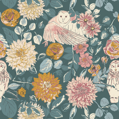 Owl Things Floral | Flannel