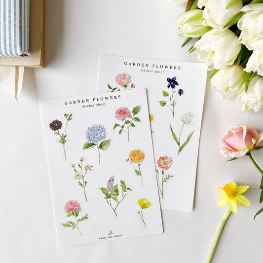 emily lex studio - Garden flowers sticker sheets