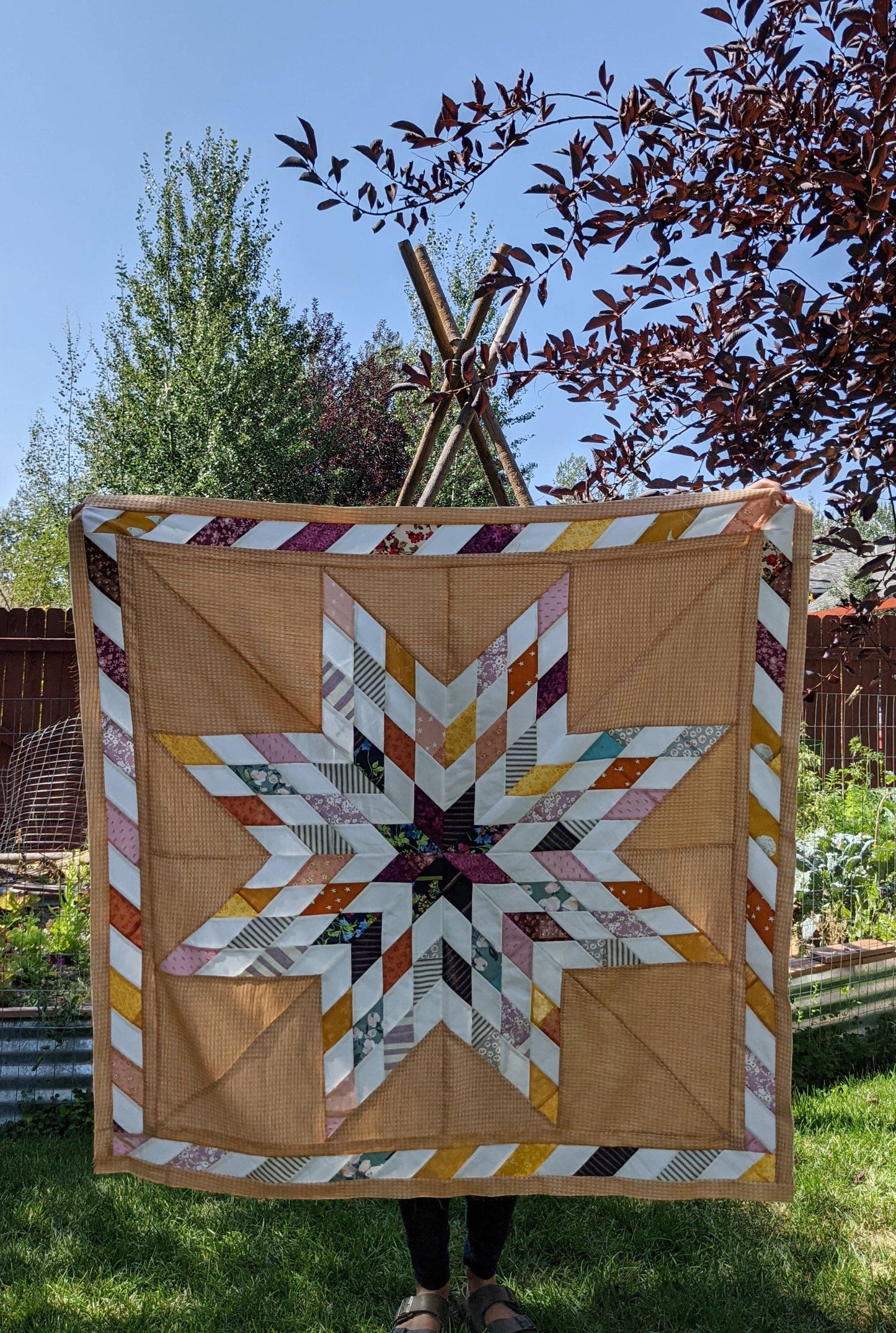 Plains and Pine - PP-05 Patchwork Lone Star Quilt Pattern
