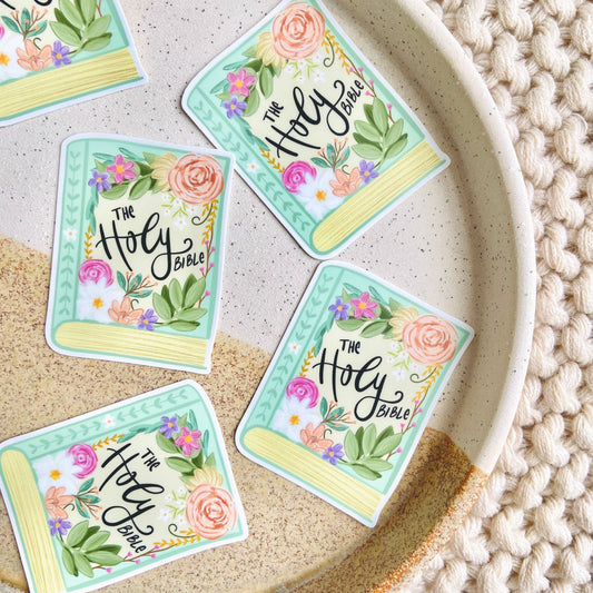 Makerie Day - Holy Bible Floral Sticker
