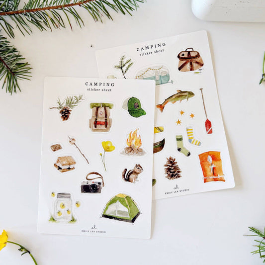 emily lex studio - Camping sticker sheets