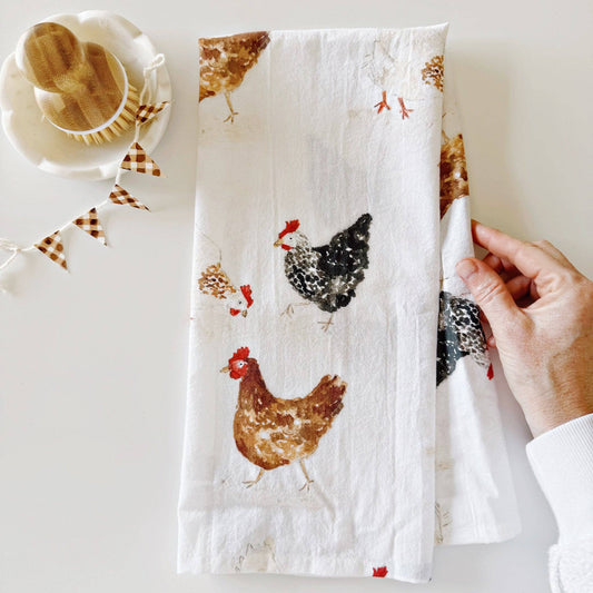 emily lex studio - Chickens tea towel