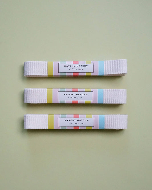 Matchy Matchy Sewing Club - Natural Webbing