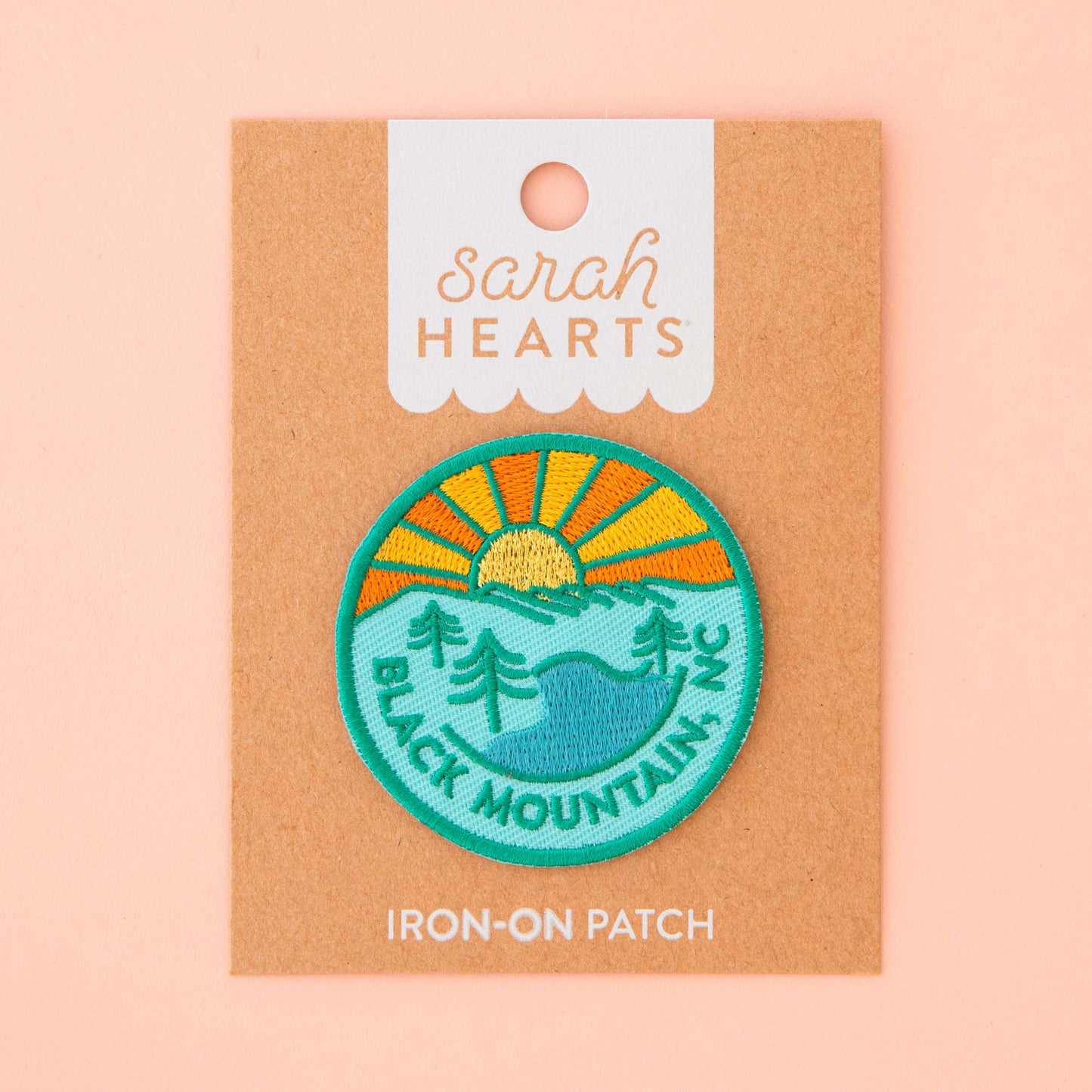 Black Mountain, NC Iron-On Sarah Hearts Patch