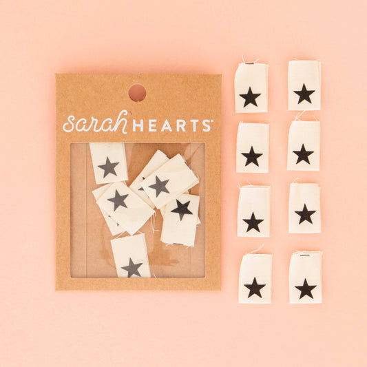 Black Star Organic Cotton Sarah Hearts Labels