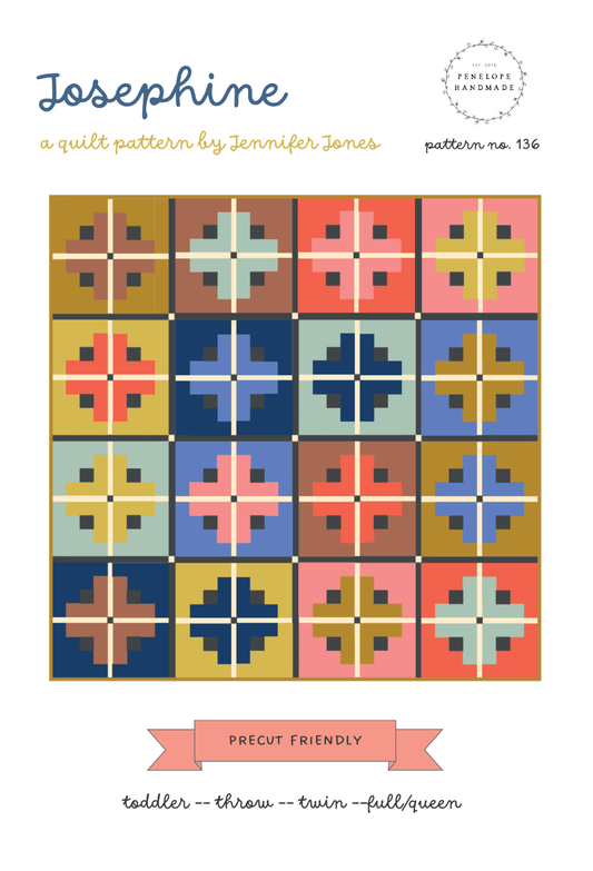Penelope Handmade - Josephine Quilt Pattern  |   Paper Version