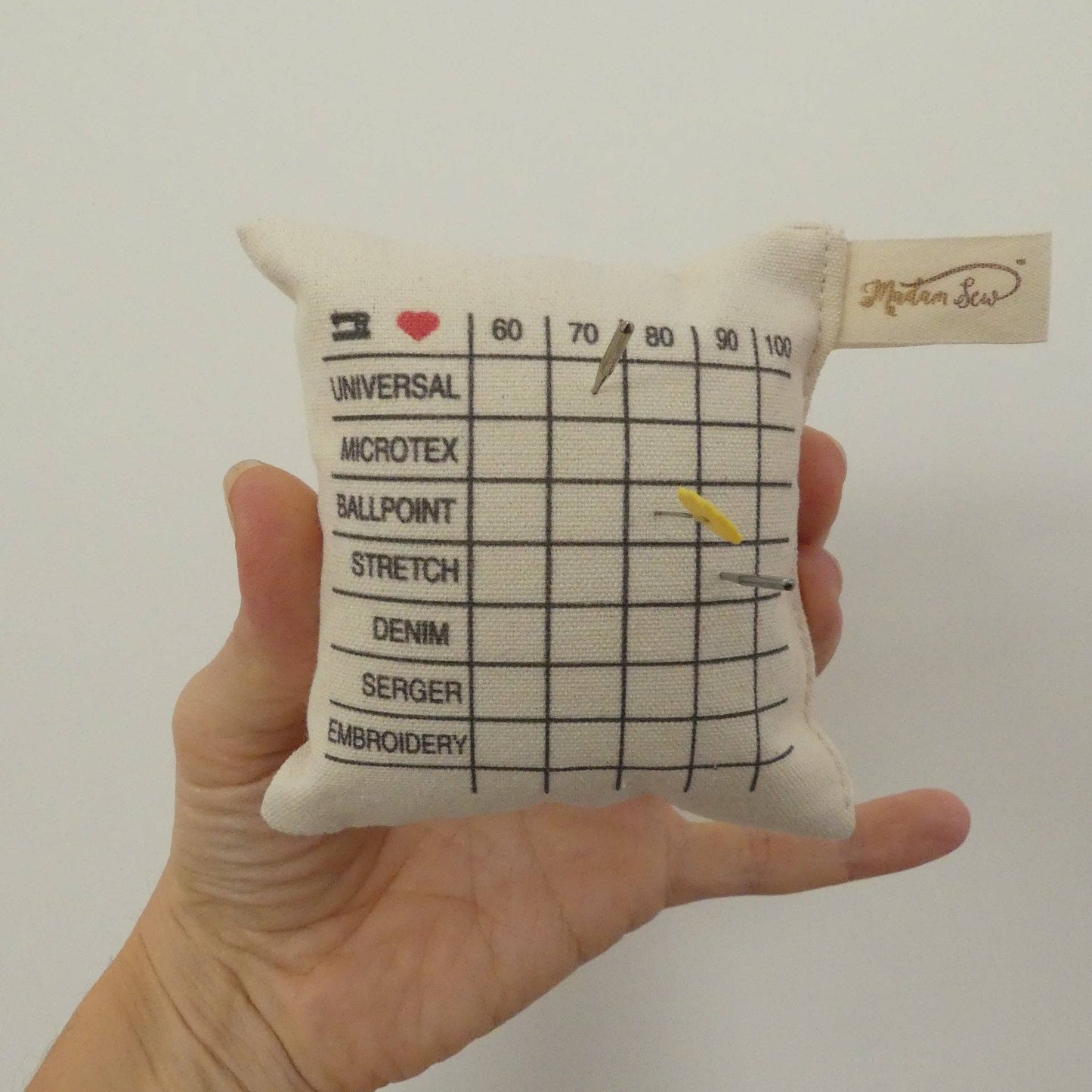 Madam Sew - Embroidery Cross Stitch Needle Organizer Sorting Pincushion