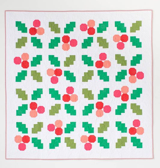 Holly Jolly Quilt Paper Pattern | Then Came June & Pen + Paper Patterns