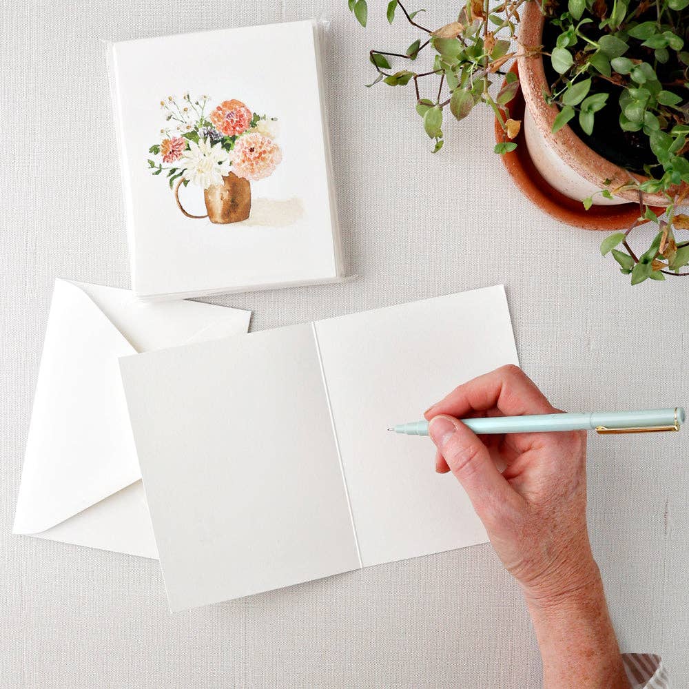 emily lex studio - Dahlia bouquet notecards