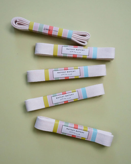 Matchy Matchy Sewing Club - Natural Webbing