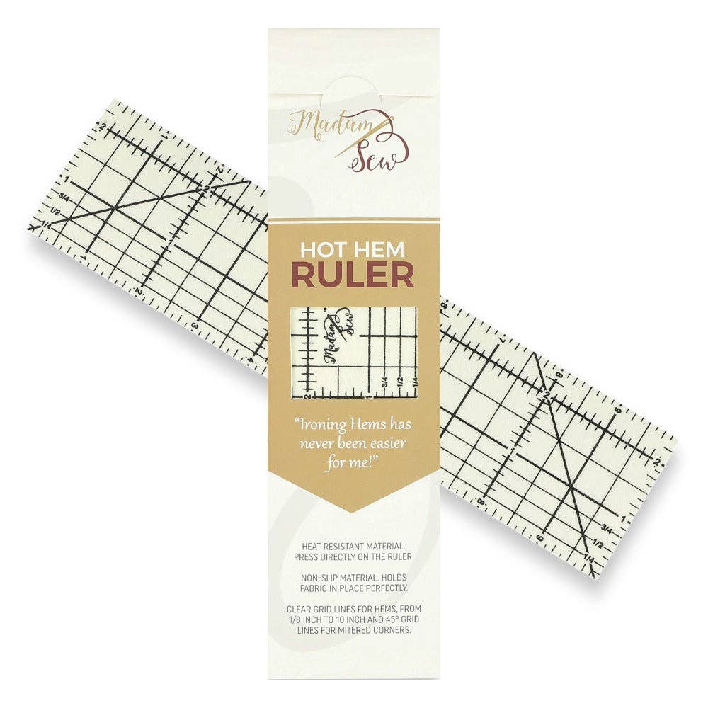 Madam Sew - Hot Hem Ruler - More than just an ironing tool !