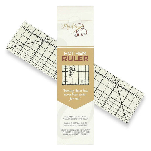 Madam Sew - Hot Hem Ruler - More than just an ironing tool !