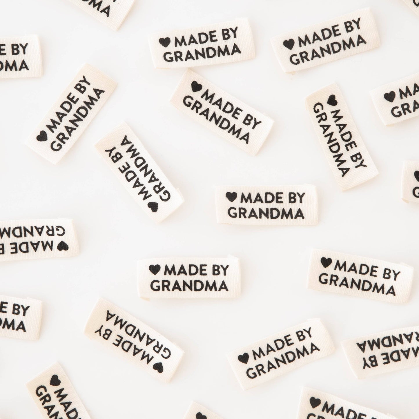 Sarah Hearts - Made by Grandma Organic Cotton Sewing and Quilting Labels