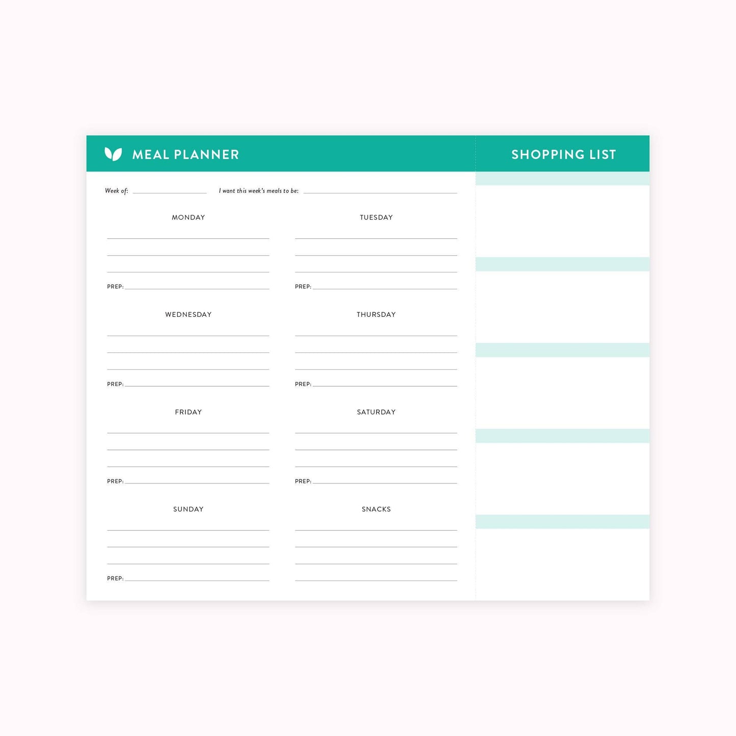 Cultivate What Matters - Meal Planner Notepad