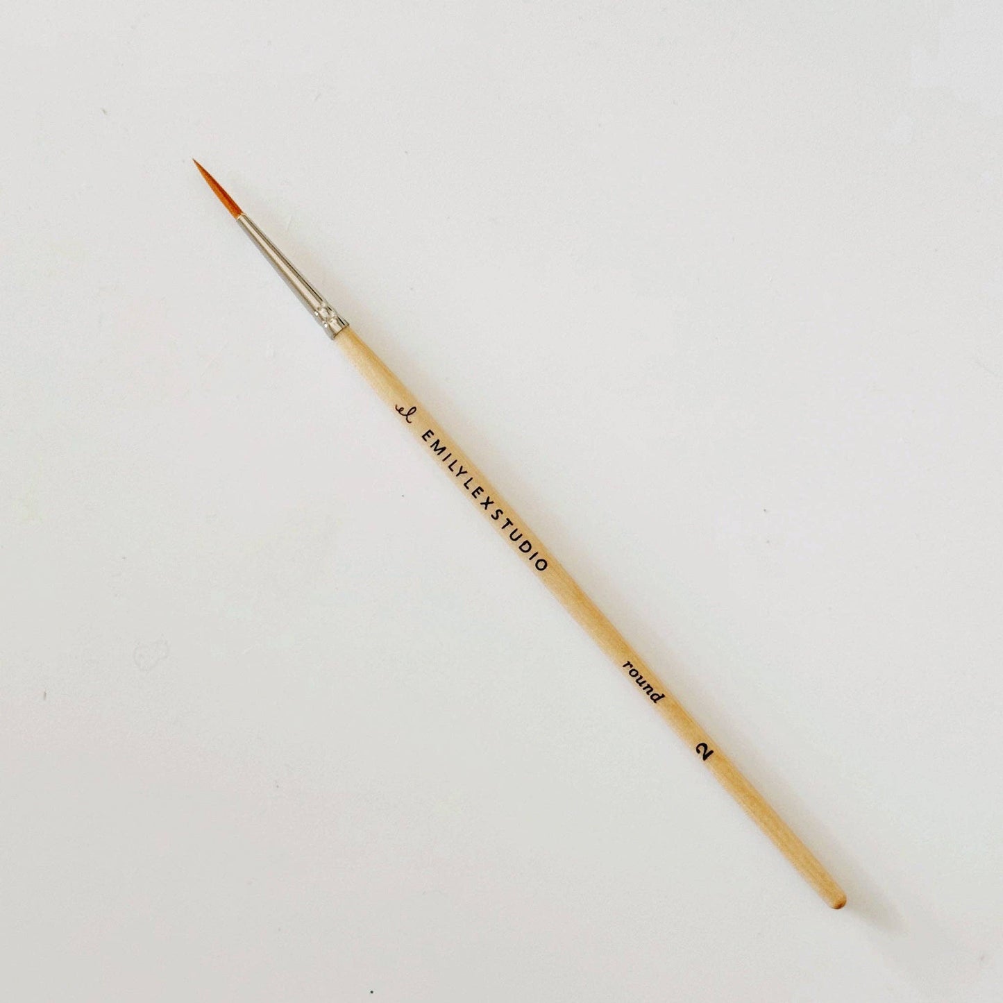 emily lex studio - Watercolor paintbrush set of five wood brushes