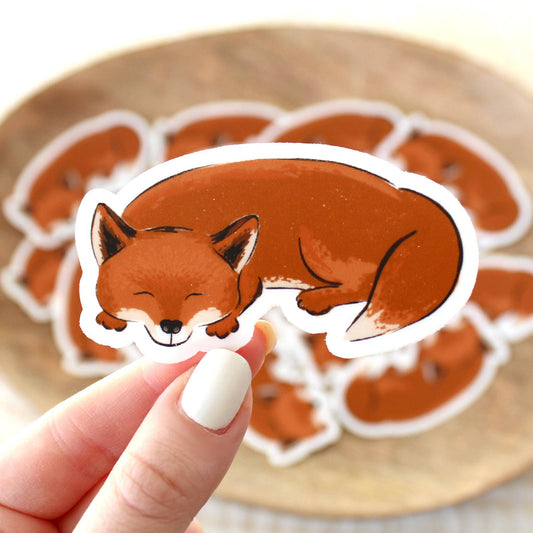 Elyse Breanne Design - Clear Fox Sticker, 3x2 in.