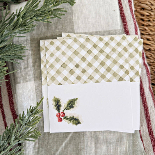 emily lex studio - Holly berry place cards